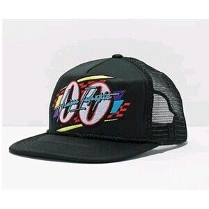 Hoonigan Trucker Hat Embroidered Black Snapback